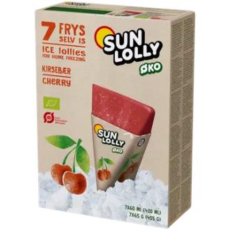 Sun Lolly 7x60ml/65g Luomu Pakasta itse mehujää Kirsikka kalorit ja ravintosisältö - 80 kcal