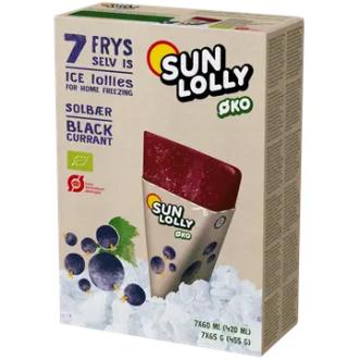 Sun Lolly 7x60ml/65g Luomu Pakasta itse mehujää Mustaherukka kalorit ja ravintosisältö - 81 kcal
