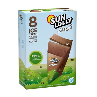 Sun Lolly 8x60ml/65g Creamy Cocoa kalorit ja ravintosisältö