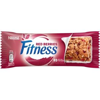 Nestlé Fitness 23.5g Red Berries viljapatukka kalorit ja ravintosisältö