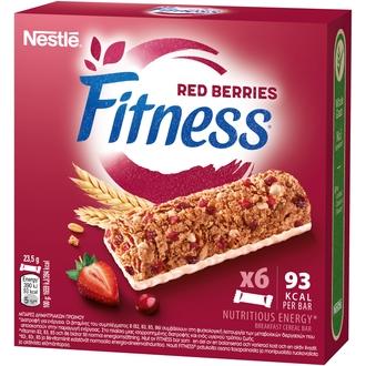 Fitness 6x23.5g Red Berries viljapatukka kalorit ja ravintosisältö