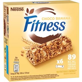 Fitness 6x23,5g Choco Banana viljapatukka kalorit ja ravintosisältö
