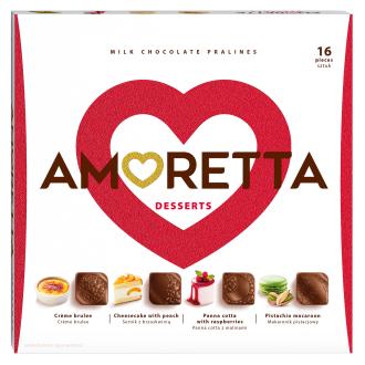 Mieszko Amoretta Dessert täytesuklaakonvehteja 106g kalorit ja ravintosisältö - 562 kcal