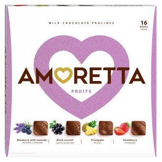 Mieszko Amoretta Fruits täytesuklaakonvehteja 109g kalorit ja ravintosisältö - 484 kcal