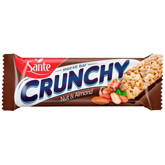 Sante Crunchy välipalapatukka pähkinä-manteli suklaakuorrutuksella 40g kalorit ja ravintosisältö - 483 kcal