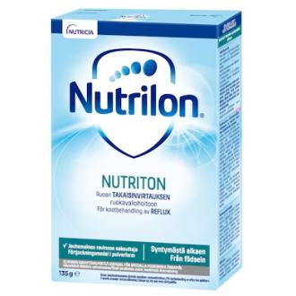 Nutrilon Nutriton jauhemainen ravinnon sakeuttaja, kliininen ravintovalmiste 135g syntymästä alkaen kalorit ja ravintosisältö - 321 kcal