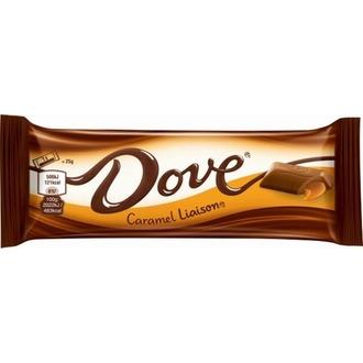 Dove Caramel Liaison 50g kalorit ja ravintosisältö