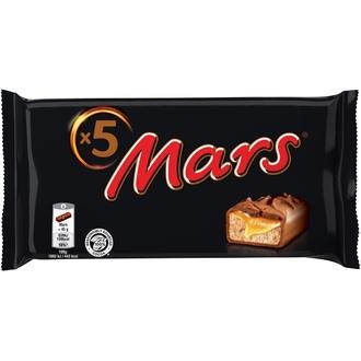 Mars suklaapatukka monipakkaus 5x45g kalorit ja ravintosisältö - 443 kcal