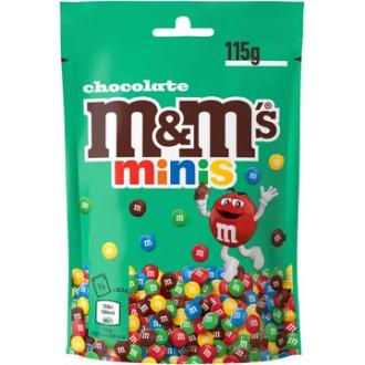 M&M's Minis 115g kalorit ja ravintosisältö - 490 kcal