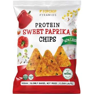 Popcrop proteiinisipsi 60g makea paprika kalorit ja ravintosisältö