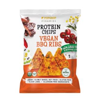 Popcrop Vegan BBQ Ribs Proteiinisipsi 60g kalorit ja ravintosisältö