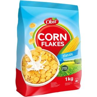 OBST Corn Flakes Classic 1 kg kalorit ja ravintosisältö - 379 kcal