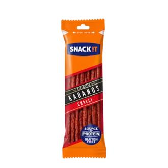 Snack!t Kabanos Chilli 120g kalorit ja ravintosisältö