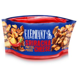 Elephant Sriracha Cheese pretzel-palat 75g kalorit ja ravintosisältö
