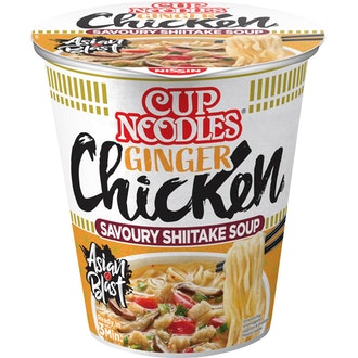 Nissin Cup Noodles Tasty Chicken pikanuudelikeitto 63g kalorit ja ravintosisältö