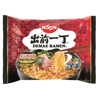 Nissin Demae Ramen nuudeli soijanmakuinen 100g kalorit ja ravintosisältö