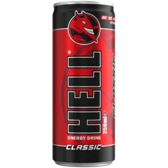 Hell Energy Classic energiajuoma 250ml tölkki kalorit ja ravintosisältö