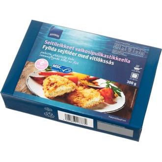 Rainbow 300g/2kpl seitileikkeet valkosipulikastikkeella MSC pakaste