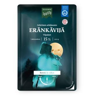 Kuusamon Juusto Eränkävijä 15% juustoviipale 200 g kalorit ja ravintosisältö