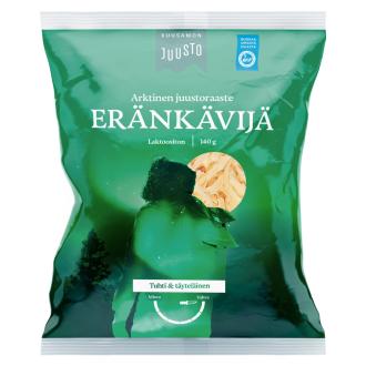 Kuusamon Juusto Eränkävijä juustoraaste 140 g kalorit ja ravintosisältö - 302 kcal