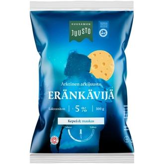 Kuusamon Juusto Eränkävijä 5% juusto 300g kalorit ja ravintosisältö