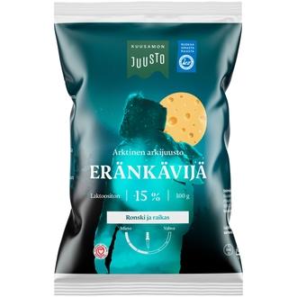 Kuusamon Juusto Eränkävijä 15% juusto 300 g kalorit ja ravintosisältö