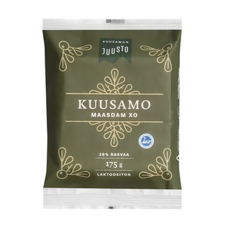 Kuusamon Maasdam XO juusto 175g kalorit ja ravintosisältö