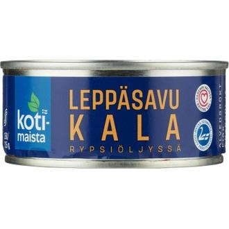 Kotimaista leppäsavukala rypsiöljyssä 150 g/115 g kalorit ja ravintosisältö