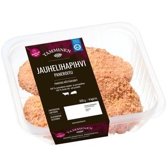 Tamminen jauhelihapihvi paneroitu 4kpl 330g kalorit ja ravintosisältö