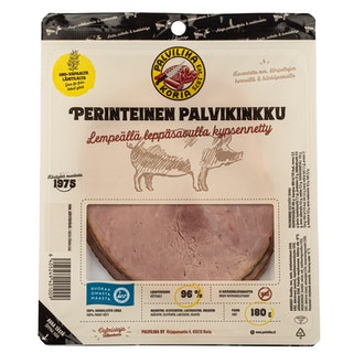 Palviliha Perinteinen palvikinkkusiivu 180g kalorit ja ravintosisältö