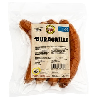 Palviliha Auragrilli 360g aurajuustogrillimakkara kalorit ja ravintosisältö - 290 kcal