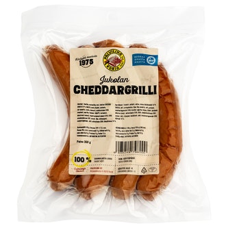 Palviliha Cheddargrilli 360g cheddargrillimakkara kalorit ja ravintosisältö - 290 kcal