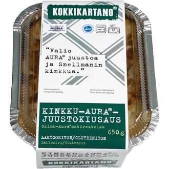 Kokkikartano  Kinkku-AURA®juustokiusaus 650g kalorit ja ravintosisältö