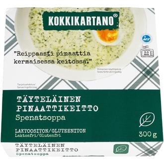 Kokkikartano Täyteläinen pinaattikeitto 300g kalorit ja ravintosisältö - 92 kcal