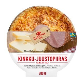 Carolines Kök kinkku-juustopiirakka 300g kalorit ja ravintosisältö