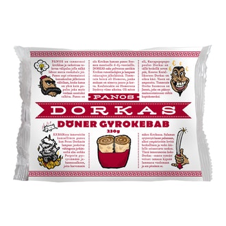 Panos Dorkas döner gyro kebab 230g kalorit ja ravintosisältö - 190 kcal