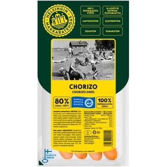 Helsingin Makkaratehdas Chorizo 240 g kalorit ja ravintosisältö