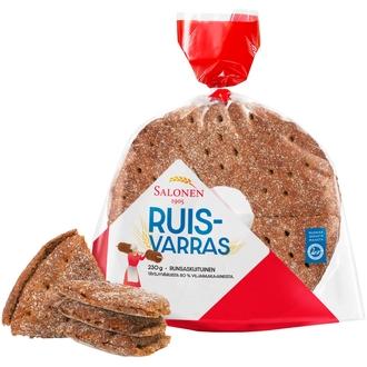 Leipomo Salonen Ruisvarras 230 g ruisleipä, halkaistu kalorit ja ravintosisältö