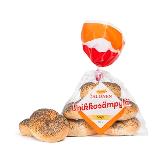 Salonen Unikkosämpylä 5/250g kalorit ja ravintosisältö