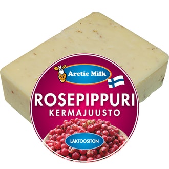 Arctic milk rosepippuri kermajuusto 140g kalorit ja ravintosisältö - 390 kcal