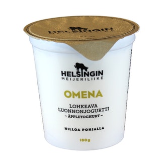 Helsingin meijeriliike luonnonjogurtti 180g omena kalorit ja ravintosisältö - 83 kcal