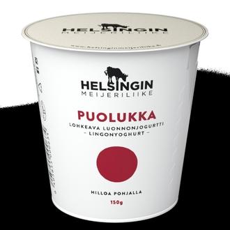 Helsingin Meijeriliike - Puolukka - lohkeava luonnonjogurtti 150g kalorit ja ravintosisältö