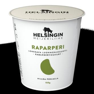 Helsingin Meijeriliike - Raparperi - lohkeava luonnonjogurtti 150g kalorit ja ravintosisältö
