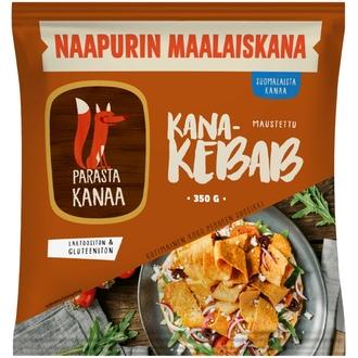 Naapurin Maalaiskanan kypsä kanakebab 350g, pakaste kalorit ja ravintosisältö - 254 kcal