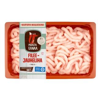 Naapurin Maalaiskanan fileejauheliha 700 g kalorit ja ravintosisältö - 100 kcal