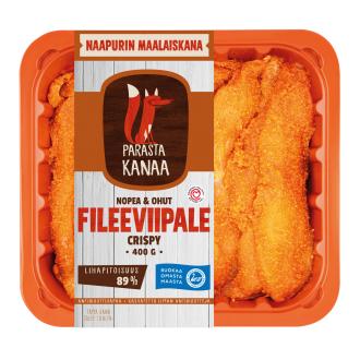 Naapurin Maalaiskanan nopea&ohut fileeviipale crispy 400 g kalorit ja ravintosisältö - 130 kcal