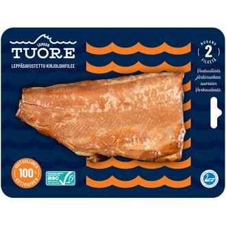 Saimaan Tuore Leppäsavustettu ASC kirjolohifilee 200g kalorit ja ravintosisältö