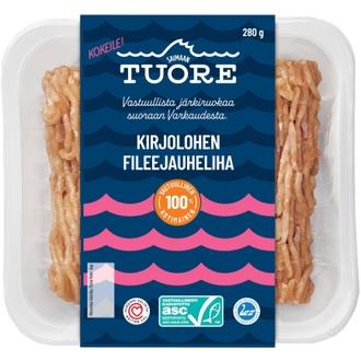 Saimaan Tuore ASC Kirjolohen fileejauheliha 280g kalorit ja ravintosisältö