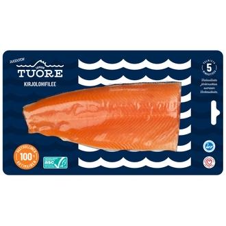 Saimaan Tuore ASC kirjolohifilee 150g kalorit ja ravintosisältö