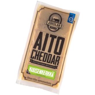 Jukolan Aito Cheddar Kuusenkerkkä 160 g kalorit ja ravintosisältö - 410 kcal